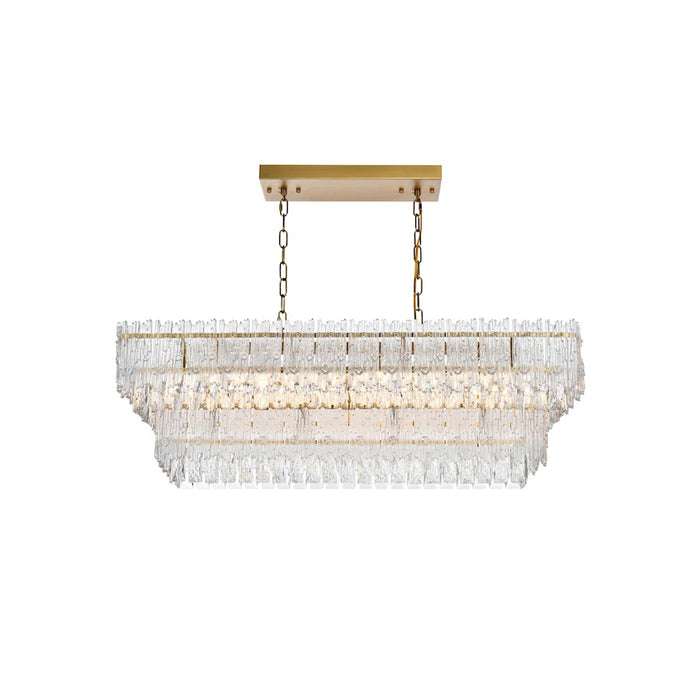 Elegant Lighting Emilia 37" Chandelier, Satin Gold
