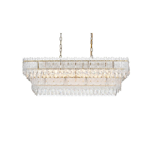Elegant Lighting Emilia 37" Chandelier, Satin Gold