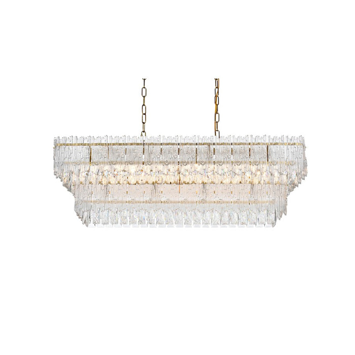 Elegant Lighting Emilia 37" Chandelier, Satin Gold