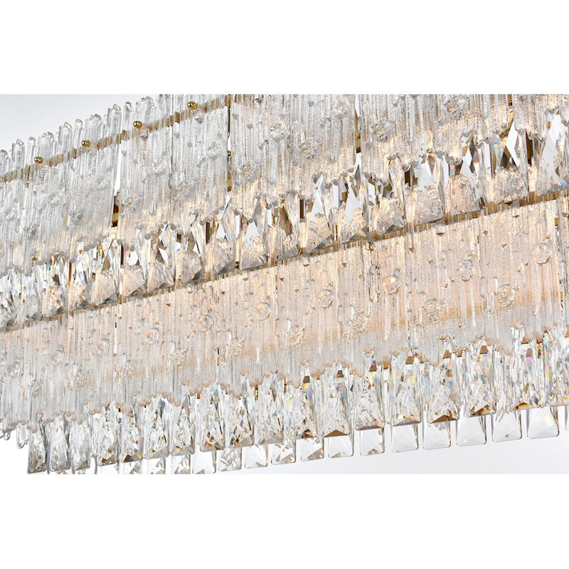 Elegant Lighting Emilia 37" Chandelier, Satin Gold