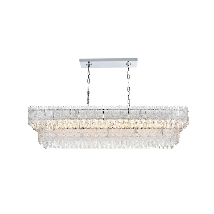 Elegant Lighting Emilia 50" Chandelier, Chrome