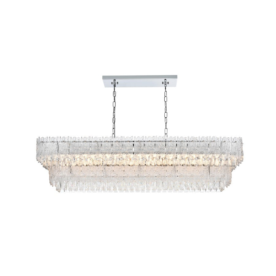 Elegant Lighting Emilia 50" Chandelier, Chrome