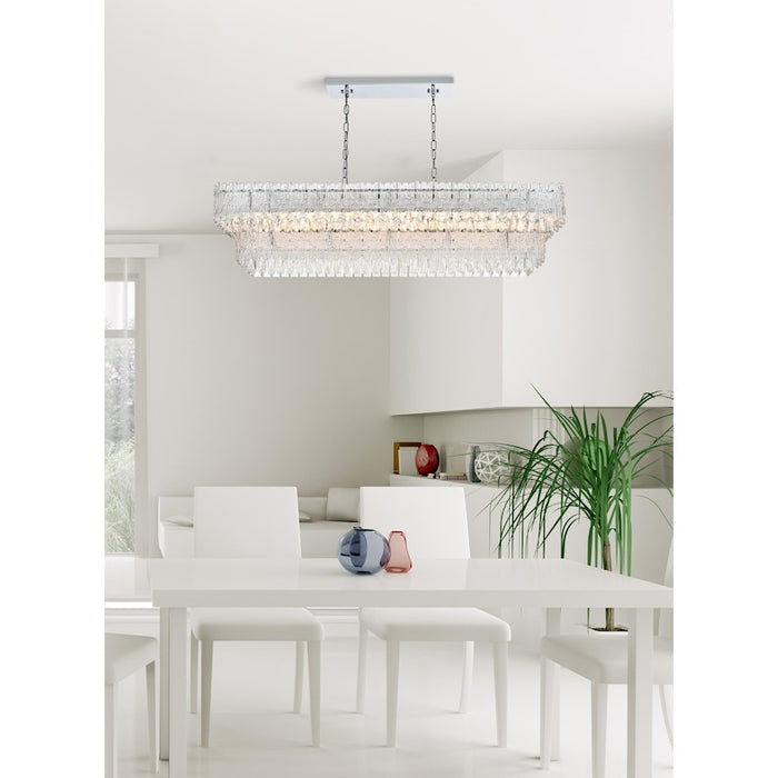 Elegant Lighting Emilia 50" Chandelier, Chrome