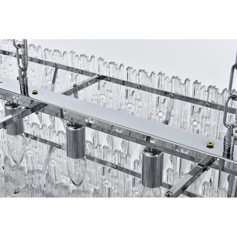Elegant Lighting Emilia 50" Chandelier, Chrome