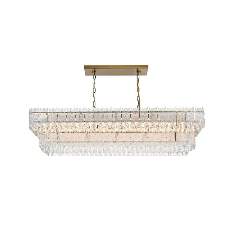 Elegant Lighting Emilia 50" Chandelier, Satin Gold