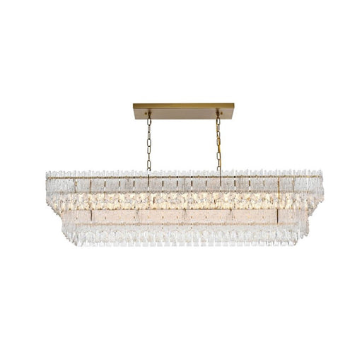 Elegant Lighting Emilia 50" Chandelier, Satin Gold