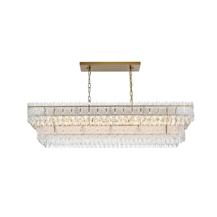 Elegant Lighting Emilia 50" Chandelier, Satin Gold