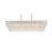 Elegant Lighting Emilia 50" Chandelier, Satin Gold