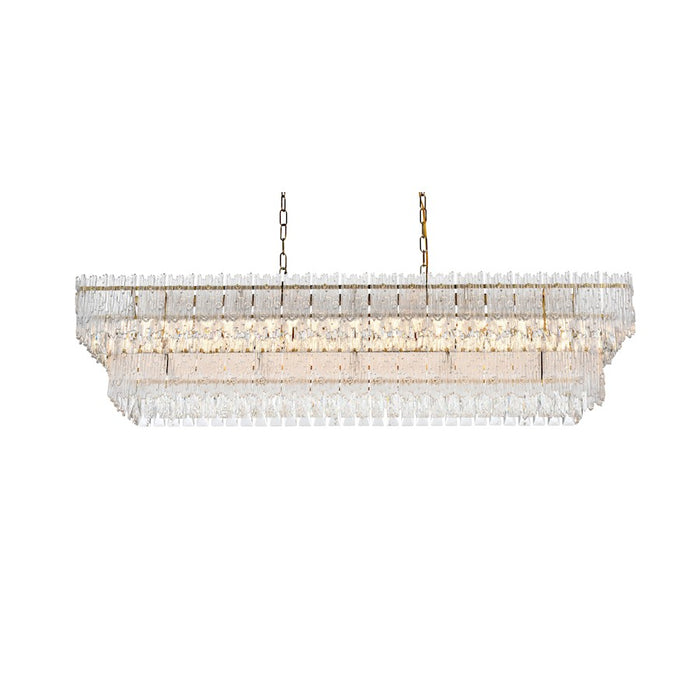 Elegant Lighting Emilia 50" Chandelier, Satin Gold