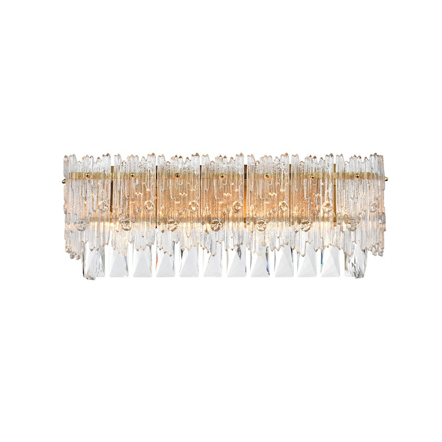 Elegant Lighting Emilia 19" Wall Sconce, Satin Gold