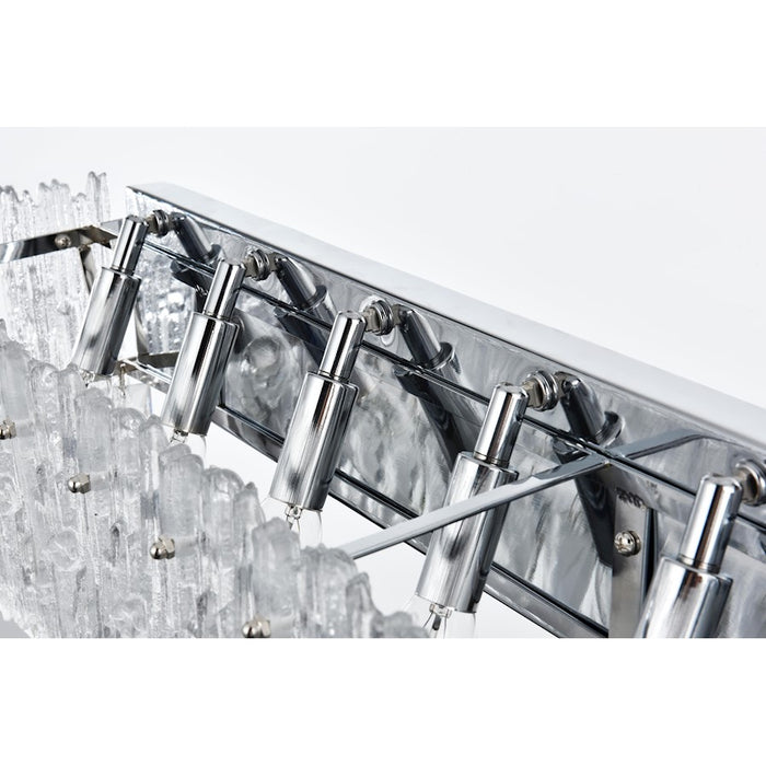 Elegant Lighting Emilia 34.5" Wall Sconce, Chrome