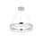 Elegant Lighting Linden 1 Light 22" Chandelier, Chrome/Clear