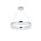 Elegant Lighting Linden 1 Light 22" Chandelier, Chrome/Clear