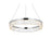 Elegant Lighting Linden 1 Light 22" Chandelier, Chrome/Clear