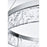 Elegant Lighting Linden 1 Light 22" Chandelier, Chrome/Clear