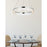 Elegant Lighting Linden 1 Light 22" Chandelier, Chrome/Clear