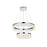 Elegant Lighting Linden 2 Light 22" Chandelier, Chrome/Clear - 2050G22C