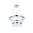 Elegant Lighting Linden 2 Light 22" Chandelier, Chrome/Clear