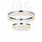 Elegant Lighting Linden 2 Light 22" Chandelier, Chrome/Clear