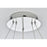 Elegant Lighting Linden 2 Light 22" Chandelier, Chrome/Clear