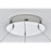 Elegant Lighting Rune 1 Light 24"L Chandelier, Chrome/Clear