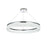 Elegant Lighting Rune 1 Light 32"L Chandelier, Chrome/Clear