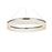 Elegant Lighting Rune 1 Light 32"L Chandelier, Chrome/Clear