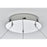 Elegant Lighting Rune 1 Light 32"L Chandelier, Chrome/Clear