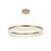 Elegant Lighting Rune 1 Light 32"L Chandelier, Satin Gold/Clear