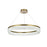 Elegant Lighting Rune 1 Light 32"L Chandelier, Satin Gold/Clear