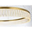 Elegant Lighting Rune 1 Light 32"L Chandelier, Satin Gold/Clear