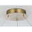 Elegant Lighting Rune 1 Light 32"L Chandelier, Satin Gold/Clear