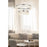 Elegant Lighting Rune 2 Light 24" Chandelier, Chrome/Clear