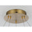 Elegant Lighting Rune 2 Light 24" Chandelier, Satin Gold/Clear