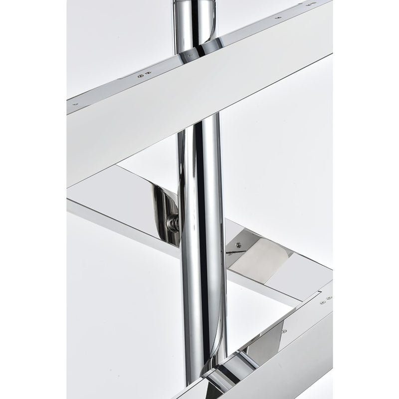 Elegant Lighting Ari 6 Light 48" Pendant, Chrome/Clear