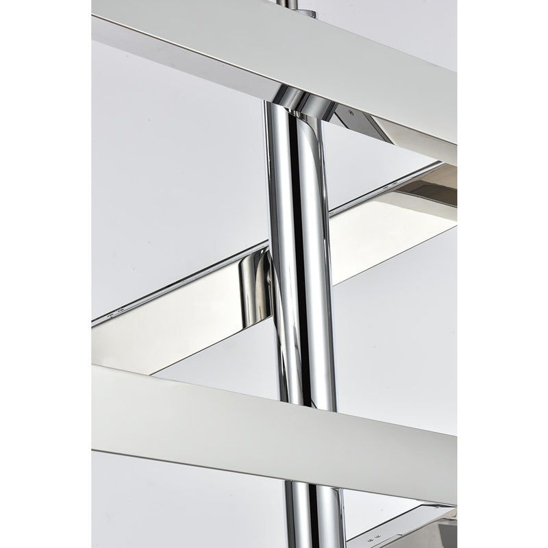Elegant Lighting Ari 8 Light 48" Pendant, Chrome/Clear