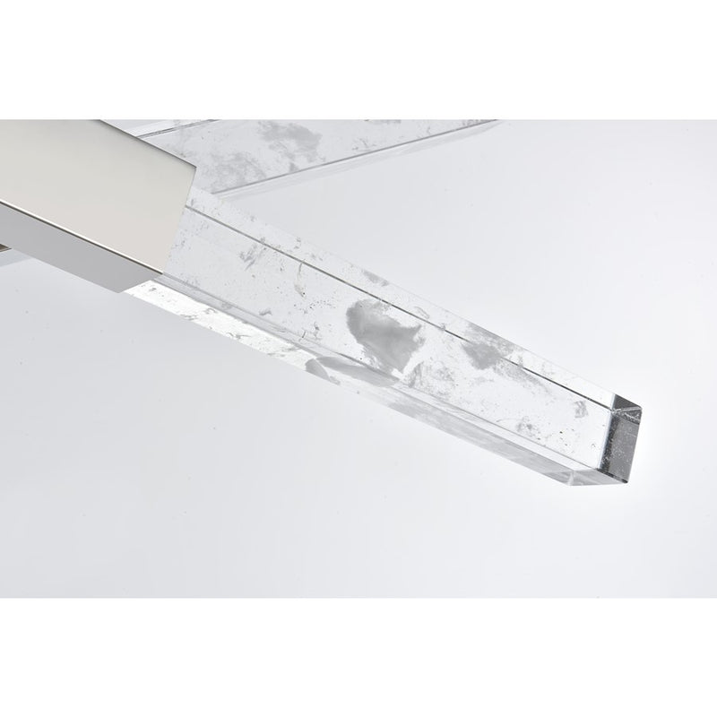 Elegant Lighting Ari 8 Light 48" Pendant, Chrome/Clear