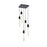 Elegant Lighting Aurora 16" Pendant, Black