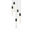 Elegant Lighting Aurora 16" Pendant, Black