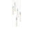 Elegant Lighting Aurora 16" Pendant, Chrome
