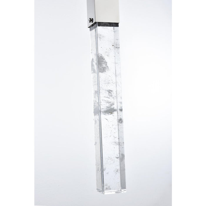 Elegant Lighting Aurora 16" Pendant, Chrome