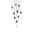 Elegant Lighting Aurora 20" Pendant, Black
