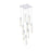 Elegant Lighting Aurora 20" Pendant, Chrome