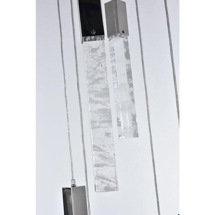 Elegant Lighting Aurora 20" Pendant, Chrome
