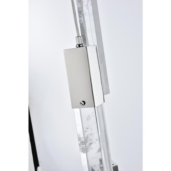 Elegant Lighting Aurora 20" Pendant, Chrome