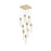 Elegant Lighting Aurora 20" Pendant, Satin Gold