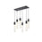 Elegant Lighting Aurora 32" Pendant, Black