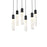 Elegant Lighting Aurora 32" Pendant, Black