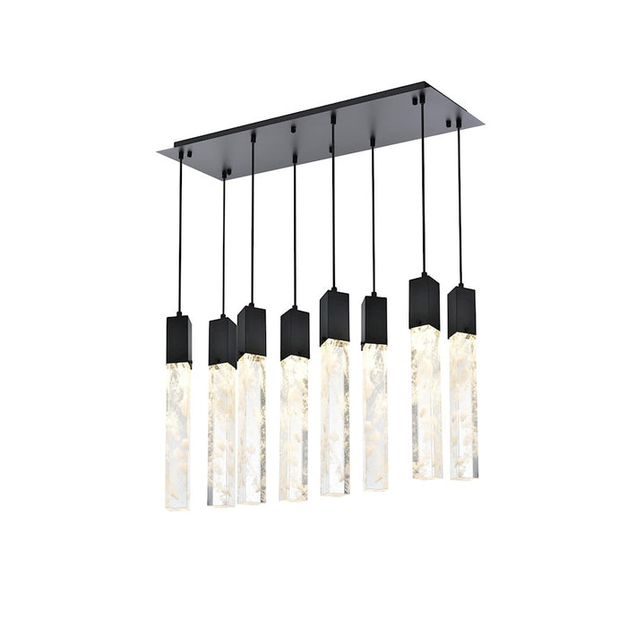 Elegant Lighting Aurora 36" Pendant, Black