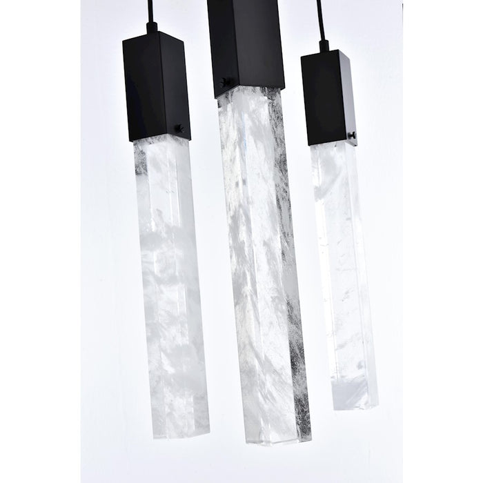 Elegant Lighting Aurora 36" Pendant, Black